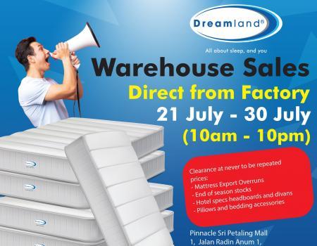 Dreamland Warehouse Sale at Pinnacle Sri Petaling Mall (21 July 2023 - 30 July 2023)