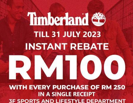SOGO Timberland RM100 Instant Rebate Promotion (valid until 31 July 2023)