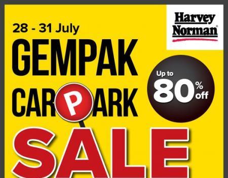 Harvey Norman Gempak Carpark Sale Up To 80% OFF at Paradigm Mall JB (28 Jul 2023 - 31 Jul 2023)
