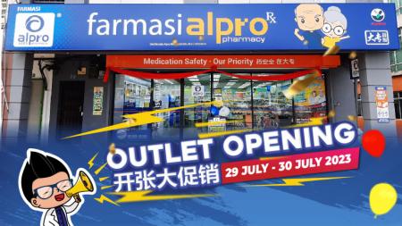 Alpro Pharmacy 6 New Outlets Grand Opening Promotion (29 July 2023 - 6 August 2023)