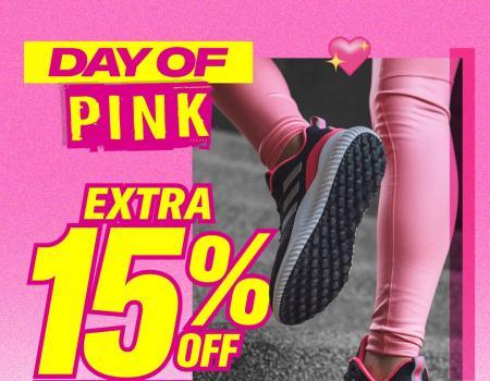 Sports Direct Day Of Pink Sale Extra 15% OFF on Pink Items (valid until 30 Jul 2023)