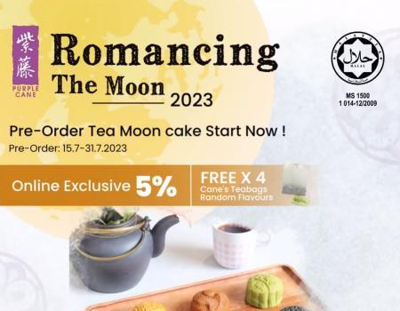 Purple Cane Mid-Autumn Pre-Order Tea Mooncake Promotion (15 July 2023 - 31 July 2023)