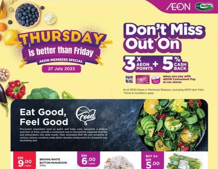 AEON Thursday Savers Promotion (27 July 2023)