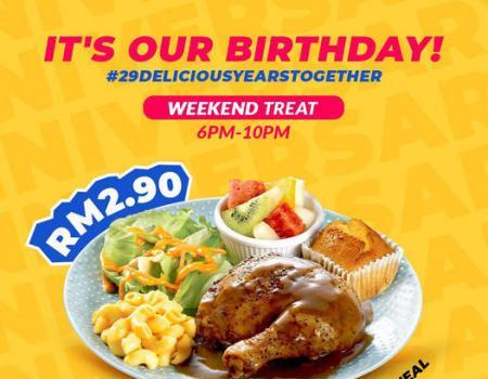 Kenny Rogers ROASTERS Weekend Kenny's Quarter Meal for RM2.90 Promotion (28 July 2023 - 30 July 2023)