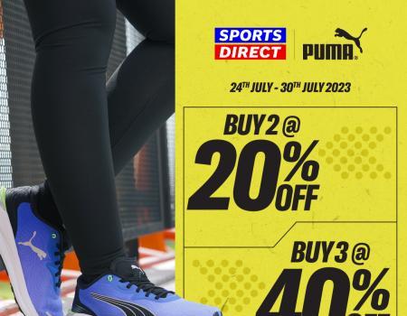 Sports Direct PUMA Brand Day Sale Buy 3 Get 40% OFF (24 July 2023 - 30 July 2023)
