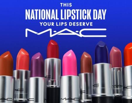 M.A.C. Pavilion KL National Lipstick Day FREE Lipstick Promotion (28 Jul 2023 - 30 Jul 2023)