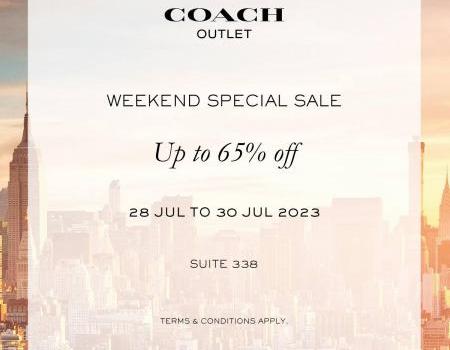 Coach Weekend Sale Up To 65% OFF at Johor Premium Outlets (28 Jul 2023 - 30 Jul 2023)