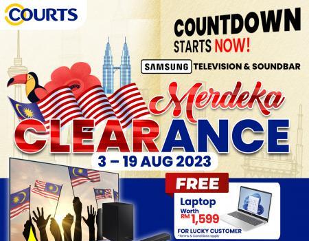 COURTS Setapak Samsung Television & Soundbar Merdeka Clearance Sale (3 Aug 2023 - 19 Aug 2023)