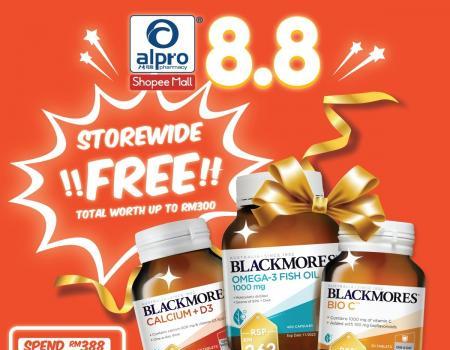 Alpro Pharmacy Shopee 8.8 Sale (3 August 2023 - 8 August 2023)