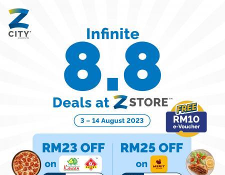 ZCITY Infinite 8.8 Deals at Zstore  (3 Aug 2023 - 14 Aug 2023)