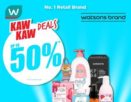 Watsons Brand Products Sale Up To 50% OFF (3 August 2023 - 8 August 2023)