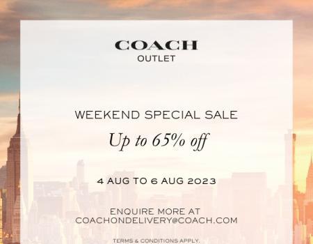 Coach Weekend Sale Up To 65% OFF at Mitsui Outlet Park (4 Aug 2023 - 6 Aug 2023)