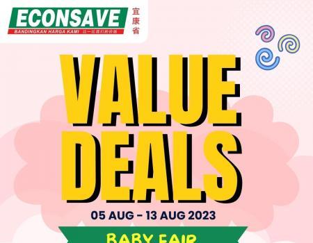 Econsave Baby Fair Value Deals Promotion (5 August 2023 - 13 August 2023)