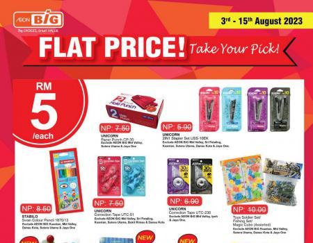 AEON BiG Flat Price Promotion (3 August 2023 - 15 August 2023)