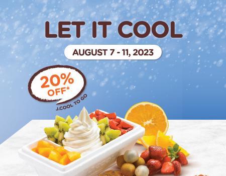 J.Co 20% OFF J.COOL To Go Promotion (7 August 2023 - 11 August 2023)