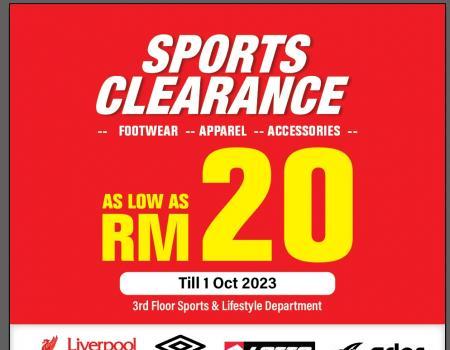 SOGO Kuala Lumpur Sports Clearance Sale As Low As RM20 (valid until 01 Oct 2023)