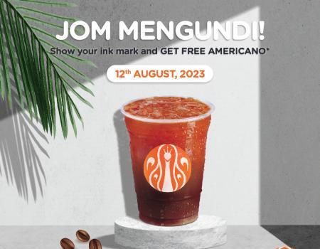 J.Co State Election Jom Mengundi FREE Americano Promotion (12 August 2023)