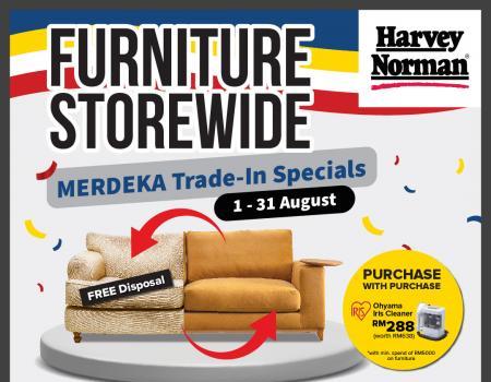 Harvey Norman Furniture Merdeka Trade-In Promotion (1 Aug 2023 - 31 Aug 2023)