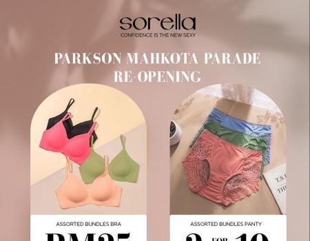 Parkson Mahkota Parade Sorella ReOpening Promotion (valid until 31 August 2023)