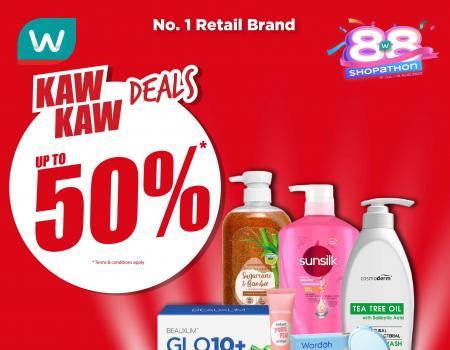 Watsons Kaw Kaw Deals Sale Up To 50% OFF (10 August 2023 - 14 August 2023)
