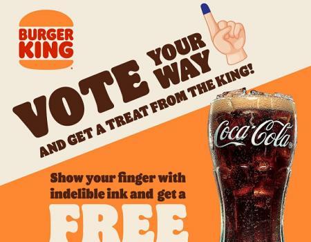 Burger King State Election (PRN) FREE Coca-Cola Promotion (12 August 2023)