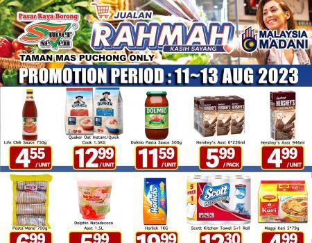 Super Seven Taman Mas Puchong Jualan Rahmah Promotion (11 August 2023 - 13 August 2023)