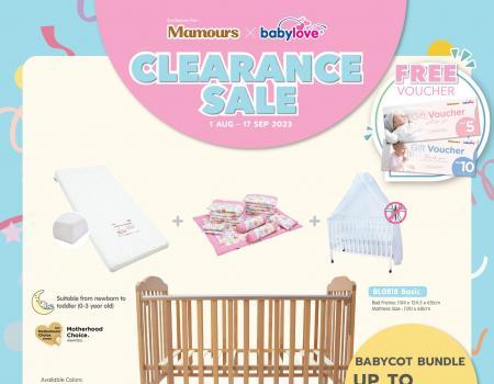 Babylove Mamours Clearance Sale (1 August 2023 - 17 September 2023)