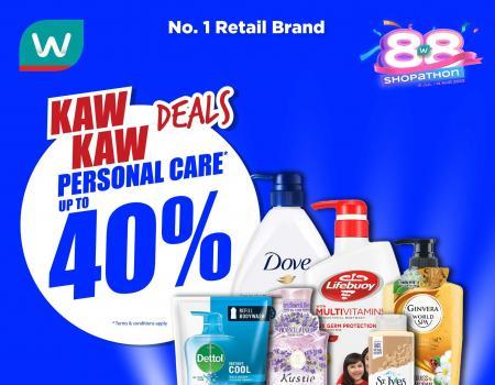 Watsons Personal Care Up To 40% OFF Promotion (10 August 2023 - 14 August 2023)