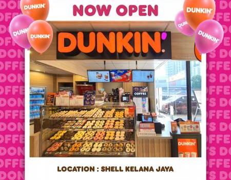 Dunkin' Shell Kelana Jaya Opening FREE Donut Promotion (11 Aug 2023 - 20 Aug 2023)