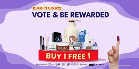 SaSa State Election (PRN) Vote & Be Rewarded Buy 1 FREE 1 Promotion (12 Aug 2023 - 13 Aug 2023)