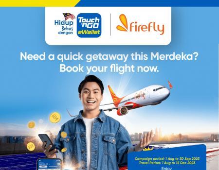 Firefly book via TNG eWallet 15% Discount Merdeka Promotion (1 Aug 2023 - 15 Dec 2023)