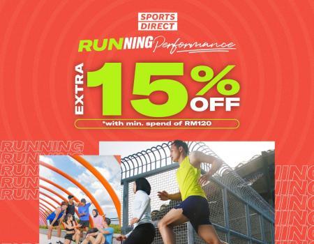 Sports Direct Online Running Performance Extra 15% OFF Promotion (valid until 15 August 2023)