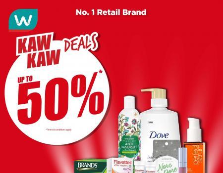 Watsons Kaw Kaw Deals Sale Up To 50% OFF (17 August 2023 - 21 August 2023)