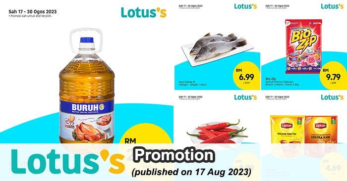 Lotus's Lebih Murah Promotion published on 17 August 2023