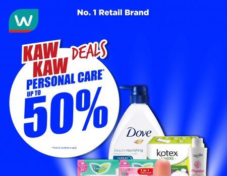 Watsons Personal Care Up To 50% OFF Promotion (17 August 2023 - 21 August 2023)