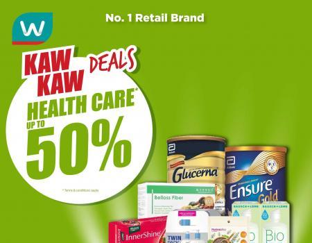 Watsons Health Care Up To 50% OFF Promotion (17 August 2023 - 21 August 2023)