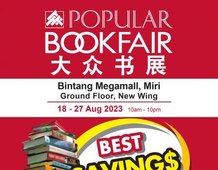 POPULAR Book Fair Sale at Bintang Megamall, Miri (18 August 2023 - 27 August 2023)