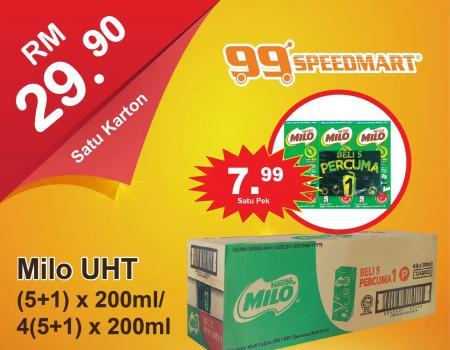 99 Speedmart Milo UHT Promotion (valid until 17 September 2023)
