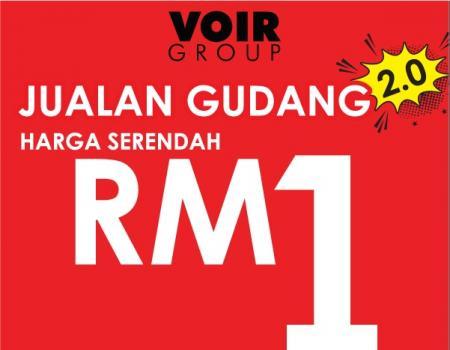 VOIR Warehouse Sale 2.0 As Low As RM1 (25 Aug 2023 - 3 Sep 2023)