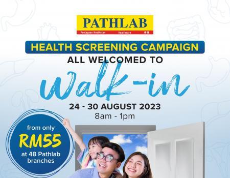Pathlab Health Screening from only RM55 Promotion (24 August 2023 - 30 August 2023)