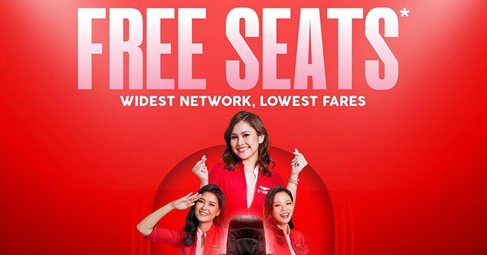 Airasia FREE Seats Promotion (18 Aug 2023 - 27 Aug 2023)