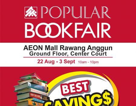 POPULAR Book Fair Sale at AEON Mall Rawang Anggun (22 Aug 2023 - 3 Sep 2023)