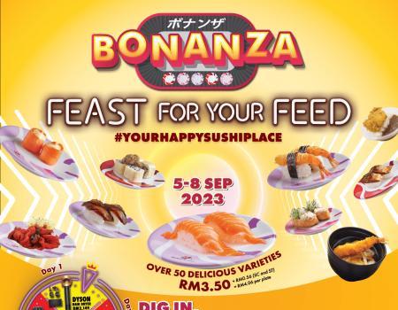 Sushi King Bonanza Promotion Sushi for RM3.50 (5 September 2023 - 9 September 2023)