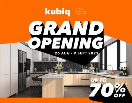Kubiq Flagship Store Bukit Jalil Grand Opening Sale Up To 70% OFF (26 Aug 2023 - 9 Sep 2023)