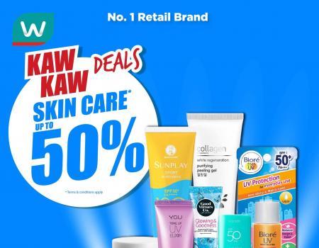 Watsons Skincare Up To 50% OFF Promotion (24 August 2023 - 28 August 2023)