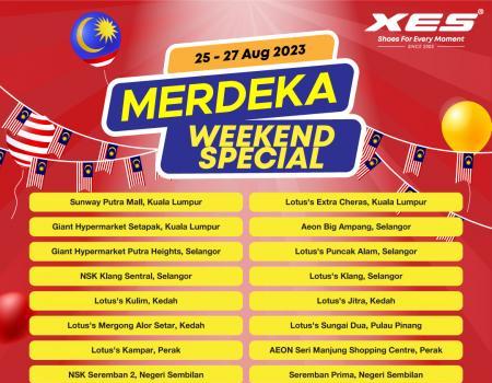 XES Shoes Merdeka Weekend Promotion (25 Aug 2023 - 27 Aug 2023)