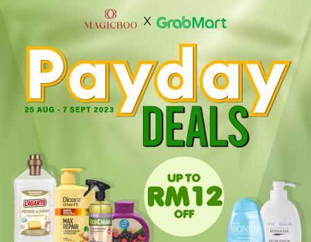 Magicboo GrabMart Payday Sale Up To RM12 OFF (25 August 2023 - 7 September 2023)