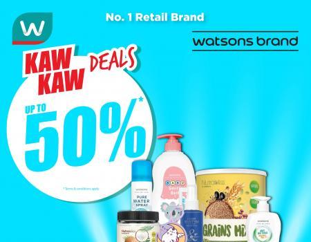 Watsons Brand Products Sale Up To 50% OFF (24 August 2023 - 28 August 2023)