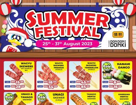 DONKI Summer Festival Sale (25 Aug 2023 - 31 Aug 2023)