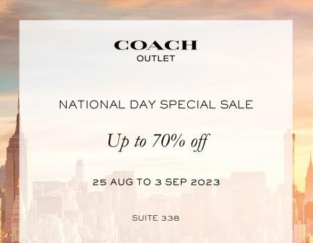 Coach National Day Sale Up To 70% OFF at Johor Premium Outlets (25 Aug 2023 - 3 Sep 2023)